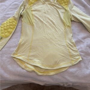 Yellow Long Sleeve Athletic Top